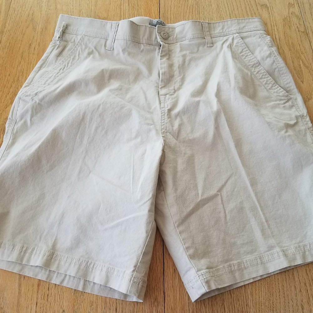 OCEAN + COAST SHORTS MENS 34 CHINO FISHING PERFORMANCE STRETCH RIPSTOP